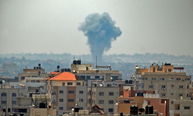 There were no immediate reports of injuries in Tuesday's strikes on Gaza
