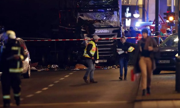 Several people were killed after a lorry drove into crowds at a Christmas market in Berlin on December 19, 2016 - REUTERS