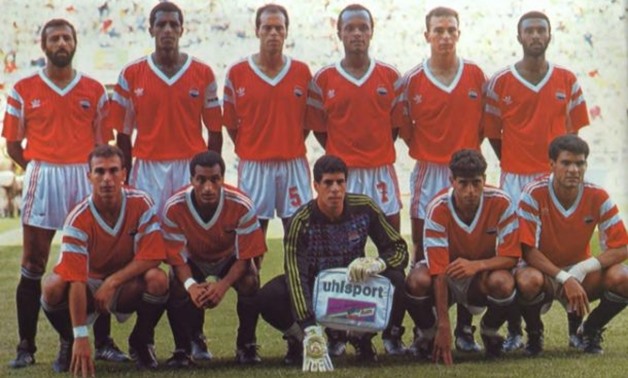 FILE- Egypt team at 1990 World Cup, 