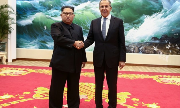 Foreign Minister Sergei Lavrov in Pyongyang invited North Korean leader Kim Jong Un to visit Russia, during the first meeting between the head of the reclusive state and a Russian official
