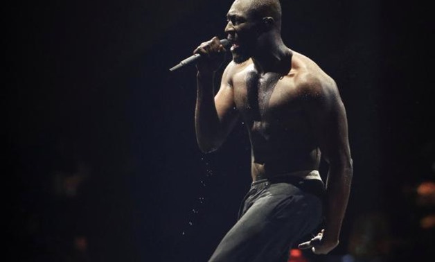 FILE PHOTO: Stormzy performs at the Brit Awards at the O2 Arena in London, Britain, February 21, 2018. REUTERS/Hannah McKay/File Photo.