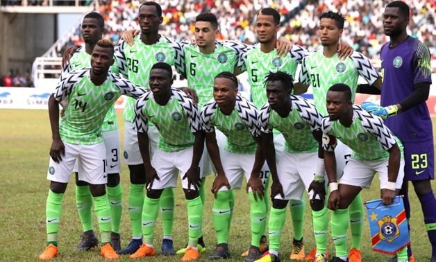 Soccer Football - International Friendly - Nigeria vs DR Congo - Adokiye Amiesimaka Stadium, Port Harcourt, Nigeria - May 28, 2018 Nigeria team group before the match REUTERS/Afolabi Sotunde
