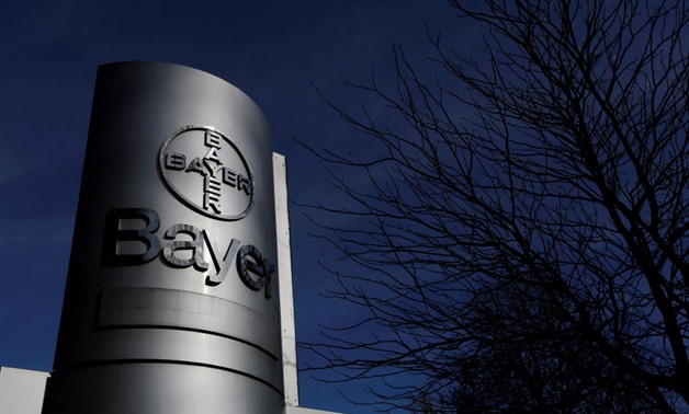 FILE PHOTO: The logo of Bayer AG is pictured at the Bayer Healthcare subgroup production plant in Wuppertal, Germany February 24, 2014. REUTERS/Ina Fassbender/File Photo/File Photo

