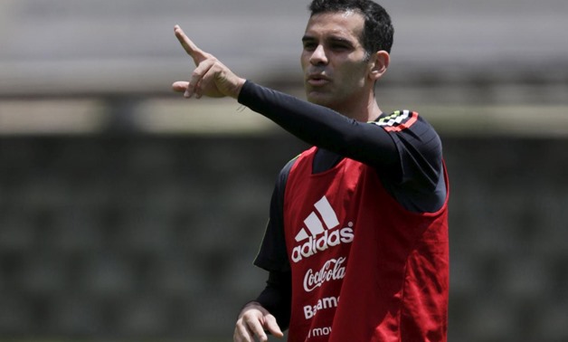 FILE PHOTO: Football Soccer - Mexico's training - World Cup Qualifiers - Mexico City, Mexico. 28/3/16. Mexico's player Rafael Marquez attends a training session in preparation for qualifying match against Canada. REUTERS/Henry Romero/File Photo 