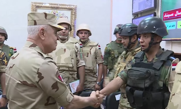 The consecutive anti-terrorist attacks carried out by police and Armed Forces are a source of pride to the Egyptian people: Army Chief-of-Staff Mohamed Farid - courtesy of the Defense Ministry