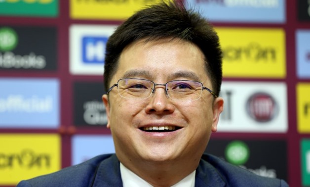 FILE PHOTO: Britain Football Soccer - Aston Villa - Dr Tony Xia & Roberto Di Matteo Press Conference - Villa Park - 15/6/16 New owner Dr Tony Xia during the press conference Action Images via Reuters / Matthew Childs Livepic

