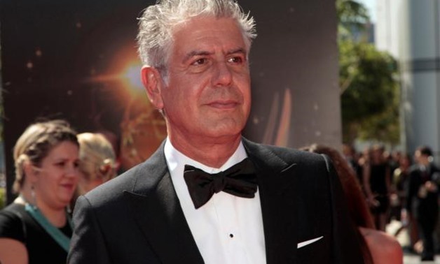 FILE PHOTO: Chef and television personality Anthony Bourdain arrives at the 65th Primetime Creative Arts Emmy Awards in Los Angeles, California, U.S., September 15, 2013. REUTERS/Jonathan Alcorn/File Photo.