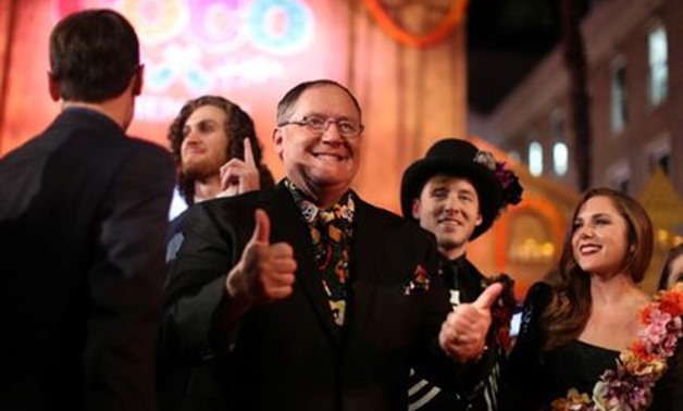 FILE PHOTO: Executive Producer John Lasseter attends Disney-Pixar's U.S. premiere of "Coco" in the Hollywood section of Los Angeles, California, U.S. November 8, 2017. REUTERS/David McNew/File Photo
