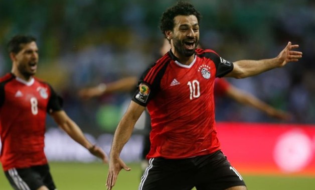 FILE PHOTO: Football Soccer - African Cup of Nations - Semi Finals - Burkina Faso v Egypt- Stade de l'Amitie - Libreville, Gabon - February 1, 2017. Egypt's Mohamed Salah celebrates after the game Reuters / Amr Abdallah Dalsh Livepic / File Photo - RTS186