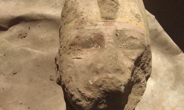 Newly discovered parts of the statue of Ramses II in the Temple of KomOmbo, Aswan – Photo courtesy of Ministry of Antiquities’ official statement.