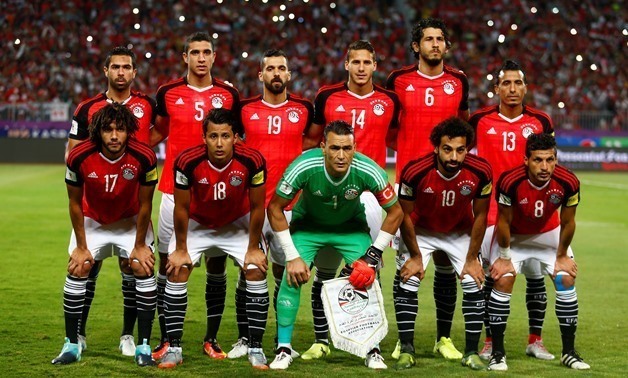 File, Egypt national team pose ahead of their game against Uganda, Reuters
