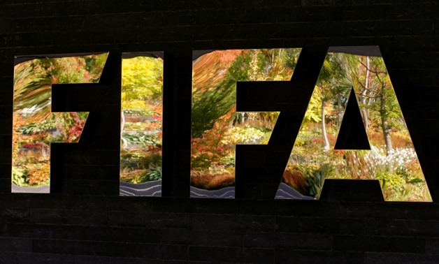 FILE PHOTO: FIFA's logo is seen in front of its headquarters during a meeting of the FIFA executive committee in Zurich, Switzerland September 25, 2015. REUTERS/Arnd Wiegmann/File Photo
