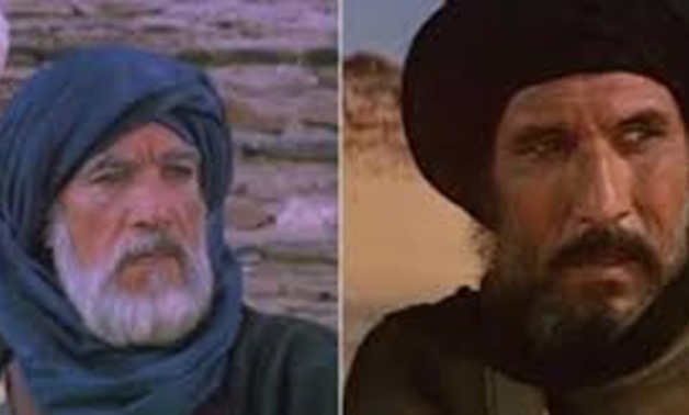 Late Egyptian star Abdallah Ghaith and late great actor Anthony Quinn – a photo complied by Egypt Today.