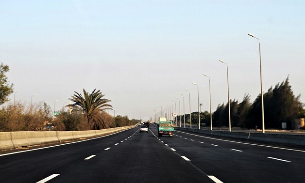 FILE - Cairo-Alexandria desert road – Wikimedia/Faris Knight
