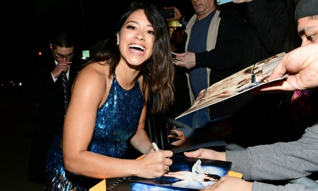 Actress Gina Rodriguez -- shown here at the February premiere of her film 'Annihilation' -- has asked her show's producers to put her Emmys campaign money to a different cause.