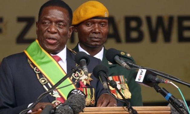 Emmerson Mnangagwa speaks after being sworn in as Zimbabwe's president in Harare, Zimbabwe, Nov. 24, 2017. | Photo: Reuters

