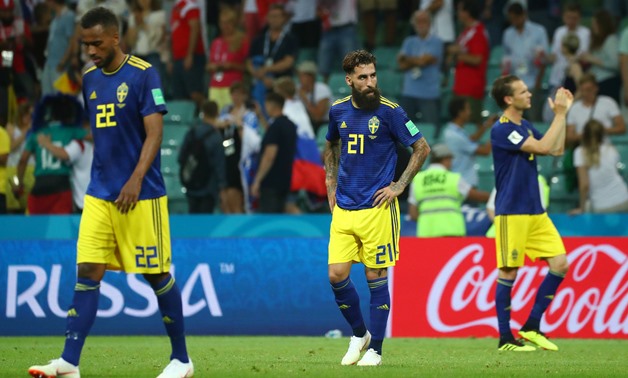 Soccer Football - World Cup - Group F - Germany vs Sweden - Fisht Stadium, Sochi, Russia - June 23, 2018 Sweden's Jimmy Durmaz looks dejected after the match REUTERS/Pilar Olivares
