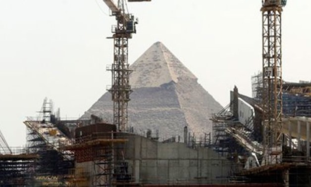 Cranes Rise At The Site Of Egypt's Grand Museum, Near The Historical Site Of The Giza Pyramids Just Outside Of Cairo - AP