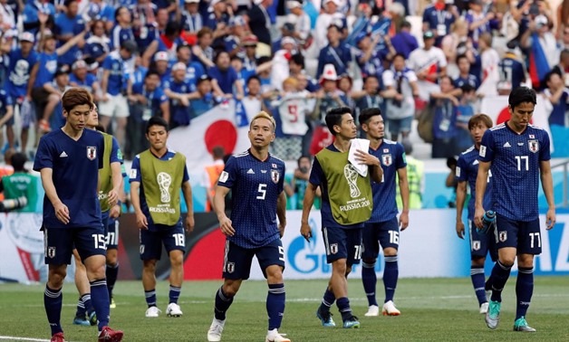 Soccer Football - World Cup - Group H - Japan vs Poland - Volgograd Arena, Volgograd, Russia - June 28, 2018 Japan players after the match REUTERS/Toru Hanai
