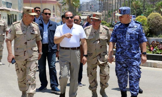Sisi visits Northern Military Region ahead of June 30 anniversary