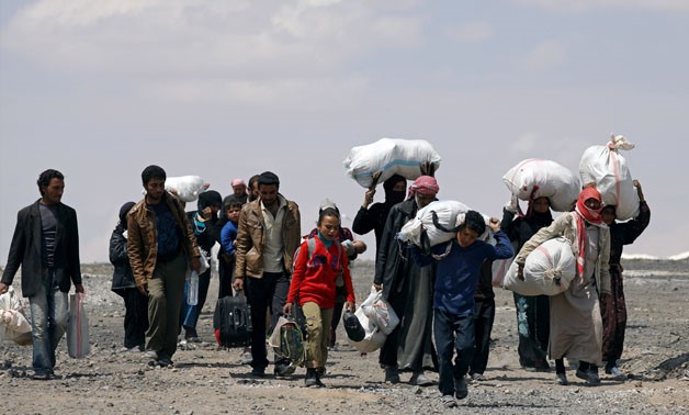 Displaced Syrians due to the ongoing civil war Raqqa- Reuters/ File photo