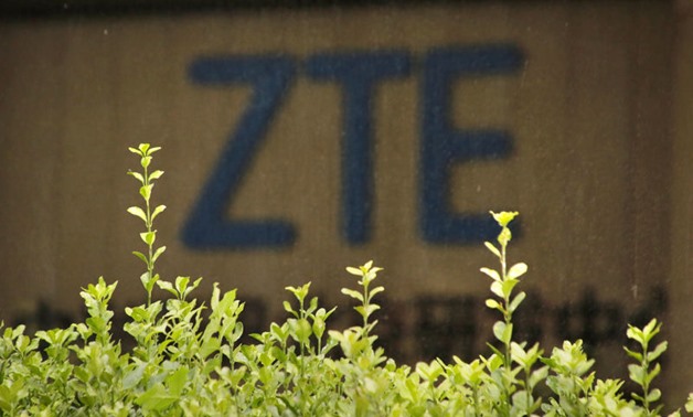 FILE PHOTO: The logo of China's ZTE Corp is seen at the - Reuters
