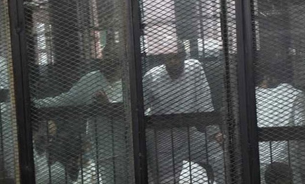 FILE: Members of Ansar Bait al-Maqdis during trial