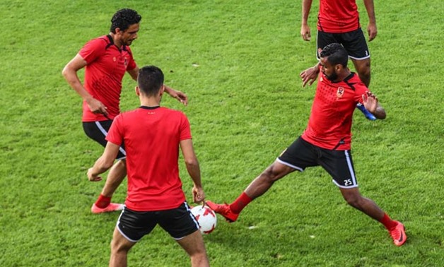 Al-Ahly players in their training camp in Croatia - Press image courtesy of Al-Ahly's official website.