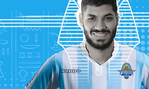 Ali Gabr officially announced as a Pyramids FC player - Photo courtesy of Pyramids FC’s official Twitter account