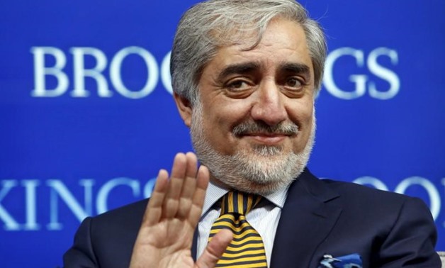 FILE PHOTO - Afghan Chief Executive Abdullah Abdullah waves at the Brookings Institution forum in Washington March 26, 2015. REUTERS/Yuri Gripas. “