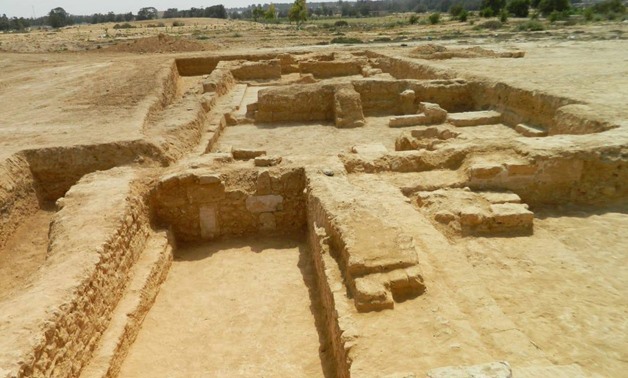 The Egyptian archaeological mission uncovered during rescue excavations, carried out in Mitt Abu al-Kom, an archaeological site-Ministry of Antiquities'official Facebook page