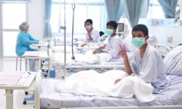 © Thai government public relations department (PRD)/AFP/File | All 12 boys and their coach are in good health and will leave hospital on Thursday
