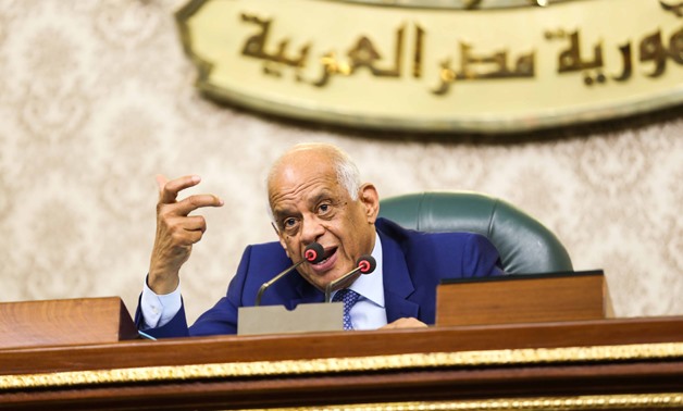 House of Representatives Speaker Ali Abdel-Aal at Monday session, July 16, 2018- Egypt Today/Hazem Abdel-Samad