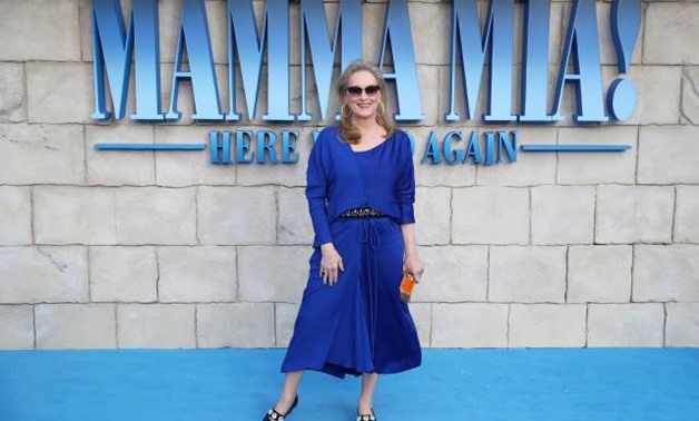 Meryll Streep attends the world premiere of Mamma Mia! Here We Go Again at the Apollo in Hammersmith, London, Britain, July 16, 2018. REUTERS/Hannah McKay.