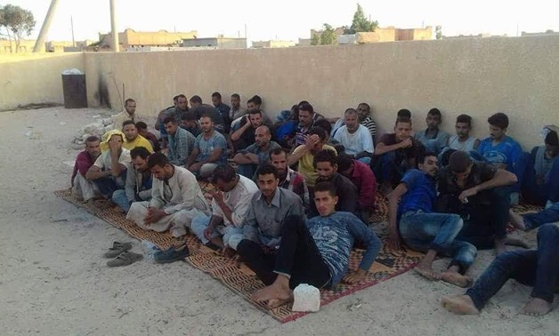 Seventy Egyptian illegal immigrants arrested on July 17 in Libya, before embarking on a journey to Europe – Press Photo 