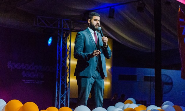 AIESEC’s first Egyptian global president, Abdel-Rahman Ayman addresses the International Congress of AIESEC global youth organization, held in Hurghada from 2 to 9 July- Photo Courtesy to AIESEC Facebook page