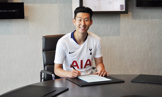 Tottenham's Son signs a new contract - Courtesy of Tottenham official website