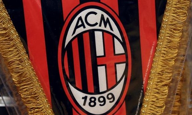 FILE PHOTO: The AC Milan logo is pictured on a pennant in a soccer store in downtown Milan, Italy April 29, 2015. REUTERS/Stefano Rellandini/ Picture Supplied by Action Images/File Photo
