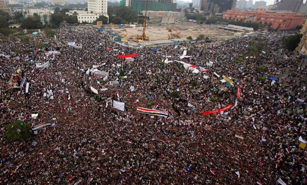Egyptians gather in Tahrir Square - File Photo