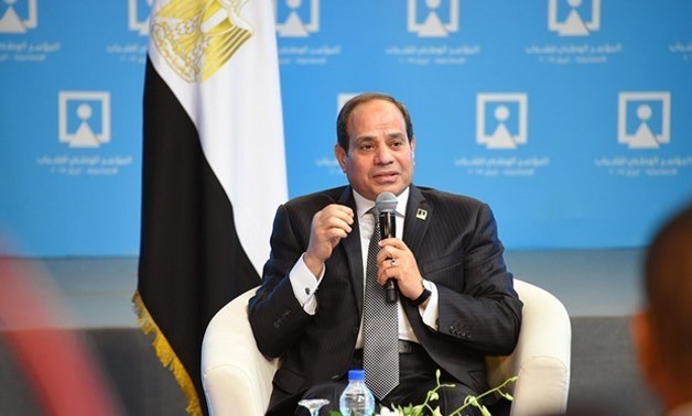 File - President Abdel Fatah al-Sisi attends 4th National Youth Conference in Alexandria
