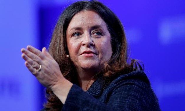 FILE PHOTO: Susanne, Daniels Global Head, Original Content, YouTube, speaks at the Milken Institute 21st Global Conference in Beverly Hills, California, U.S., May 1, 2018. REUTERS/Mike Blake/File Photo.