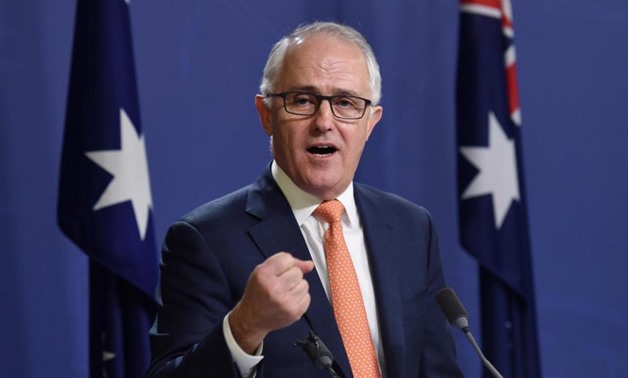 Australian Prime Minister Malcolm Turnbull speaks during a news conference in Sydney, Australia, July 10, 2016. AAP/Paul Miller//via REUTERS. “
