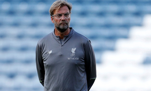 Soccer Football - Pre Season Friendly - Blackburn Rovers v Liverpool - Ewood Park, Blackburn, Britain - July 19, 2018 Liverpool manager Juergen Klopp during the warm up before the match Action Images via Reuters/Ed Sykes
