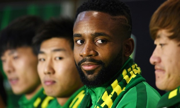The French-born Congolese striker joined Chinese Super League (CSL) side Beijing Guoan from Villarreal earlier this year in a protracted move shrouded in mystery
AFP / Greg Baker
