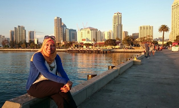 Rabab Fathy in a visit to San Diego, California in September 2015 - Photo provided to Egypt Today