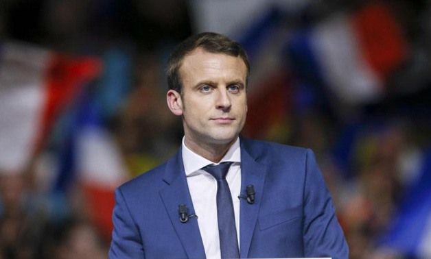 Emmanuel Macron, attends a campaign rally in Lyon, France,  REUTERS/Robert Pratta