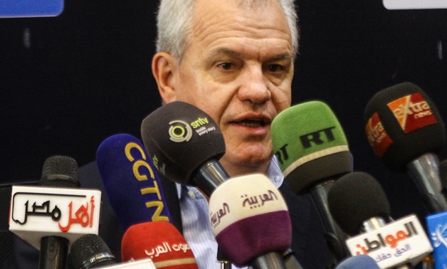 Aguirre speaks during his presentation as Egypt’s new national team manager, Aug. 2, 2018 - Egypt Today/Mohamed Fawzi