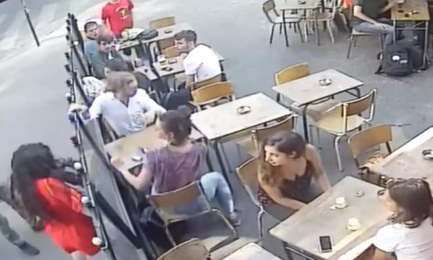 Screenshot of the CCTV footage of the incident/YouTube 