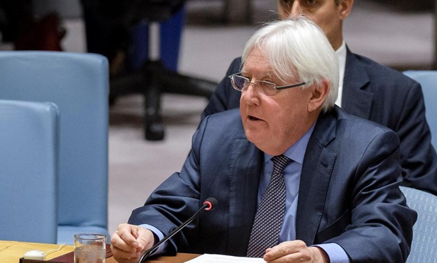 FILE- The United Nations' special envoy to Yemen, Martin Griffiths