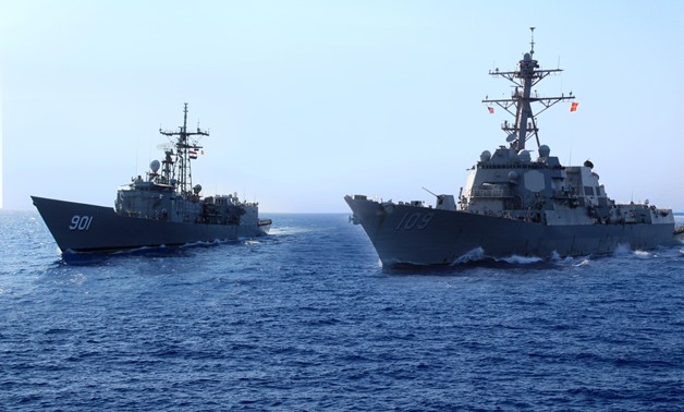 Naval forces from Egypt, US, UAE and Saudi Arabia concluded on Saturday a joint military drill in the territorial waters in the Red Seapress photo